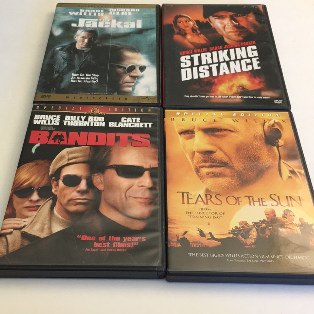 Bruce Willis DVD Movie Bundle